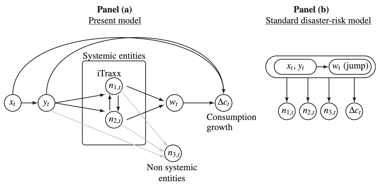 Causality scheme in Gourieroux et al. (2021).